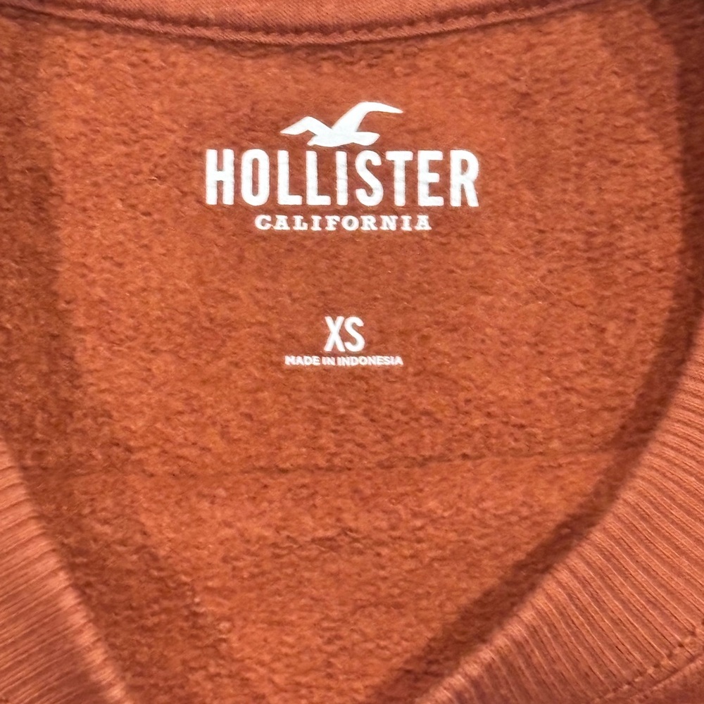 Hollister Sunshine On My Mind Sweatshirt XS BohoY2K Hippie Sun Retro Brown Indie - Picture 5 of 13